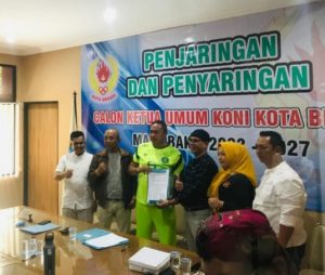 Kembalikan Formulir Pendaftaran Balon KONI, Plt Wali Kota Bilang Begini