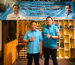 Diplot DPR RI Dapil Kota Bekasi Depok, Miing Bagito Ajak Pengurus Gelora Gaspol
