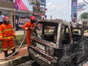 Begini Kronologi dan Penyebab Angkot 04 B Terbakar di Proyek, Segini Kerugiannya