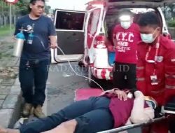 Pemudik Motor Jatuh Tak Sadarkan Diri