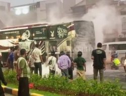 Bus AKAP Terbakar, Sopir dan Penumpang Selamat