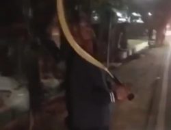 Gengster Beraksi Lagi Depan Kecamatan Mustikajaya, Satu Motor Warga Dirampas, Sajam Ditinggal