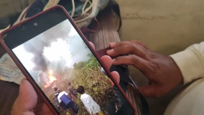 Brukkk…Pesawat Jatuh di Perkebunan Teh Ciwalini Bandung