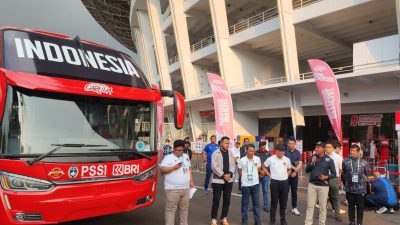 Dukung Perkembangan Ekosistem Sepak Bola Nasional, BRI Berikan Bus untuk Skuad Garuda