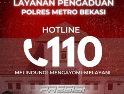 Ini Hotline Layanan Pengaduan Polres Metro Bekasi