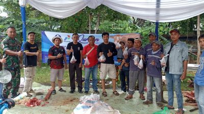 Ratusan Kantong Daging Kurban Dibagikan Hiswana Migas
