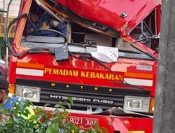Mobil Damkar Seruduk Kontainer di Jalan Sudirman Bekasi Barat, Begini Penyebabnya