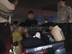 Belasan Remaja Berikut Sajam Diamankan