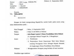 Kadisdik Kumpulkan Guru, Mutasi Rotasi 120 Kepala Sekolah Negeri se-Kota Bekasi