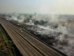 TPS Ilegal Terbakar, Damkar Kesulitan Padamkan Api