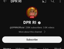 Akun YouTube DPR RI Diretas Judi Online