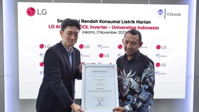 Lewati Rangkaian Pengujian UI, AC LG Terbukti Rendah Konsumsi Listrik Harian