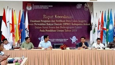 Empat Parpol di Kabupaten Bekasi belum Lakukan Pencermatan