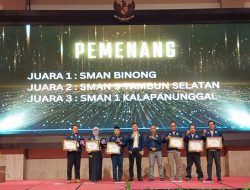 SMAN 9 Tambun Selatan Terima Penghargaan  Kinerja Pengelolaan DAK Fisik Terbaik 2023 