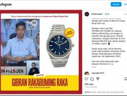 Jam Tangan Gibran Jadi Omongan Warganet, Lihat Harganya