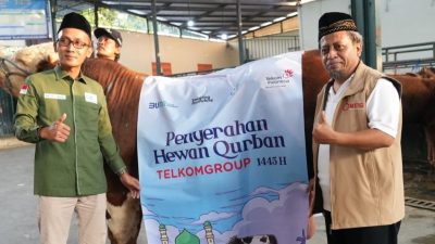 TelkomGroup Distribusikan Hewan Kurban pada Hari Raya Iduladha 1445 H