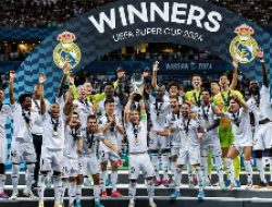Real Madrid Bawa Pulang Trofi Piala Super Eropa 2024