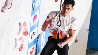 Profil Peraih Medali Emas Pertama Olimpiade Paris 2024 Veddriq Leonard Atlet Panjat Tebing