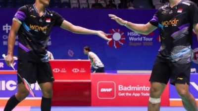 Ganda Putra Indonesia Fikri/Daniel Tumbangkan Pemain Nomor Satu Dunia Tiongkok di Tiongkok Open 2024