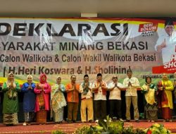 Warga Minang Kota Bekasi Dukung Paslon Nomor Urut 1 Heri-Sholihin