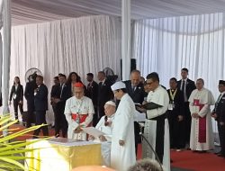 Marawis dan Terowongan Silaturahim Sambut Kunjungan Paus Fransiskus di Masjid Istiqlal