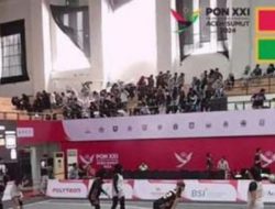 Jendela Venue Basket PON XXI 2024 Terhempas Angin Kencang, Penonton Terluka