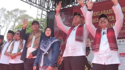 Kampanye Damai Pilkada Kota Bekasi 2024: Begini Ajakan Heri-Sholihin, Uu-Nurul dan Tri-Harris