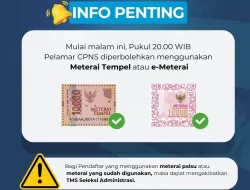 e-Materai Peruri Sulit Diakses, BKN Izinkan Pelamar CPNS Gunakan Materai Tempel