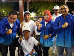 Dukung Langsung Atlet Kabupaten Bekasi di Peparnas