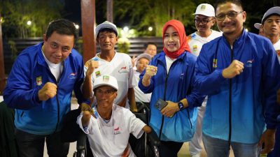 Dukung Langsung Atlet Kabupaten Bekasi di Peparnas