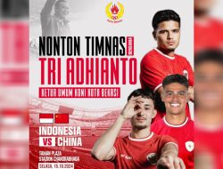 Kawal Timnas Garuda, Tri Adhianto Ajak Warga Nobar   