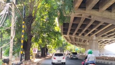Portal Dishub di Kalimalang Penghalau Kendaraan Tonase Diseruduk Truk SPAM Buaran 3