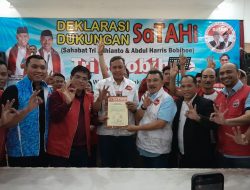 Tri Adhianto-Harris Bobihoe Didukung SaTAHi, Ini Pesannya