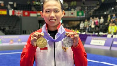 Atlet Wushu Tasya Harumkan Kabupaten Bekasi di Kejuaran Dunia