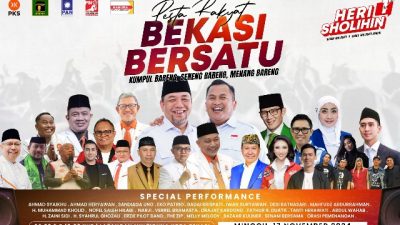 Ada Pesta Rakyat Bersatu di Lapangan Multiguna Bekasi Timur Besok, Heri-Sholihin: Mohon Maaf, Macet
