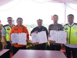 Pj Bupati Bekasi Dedy Supriyadi Apresiasi Kerja Sama Pembangunan Jembatan Cibeet