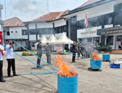 Kejari Kabupaten Bekasi Musnahkan Barbuk, Dominasi Narkotika