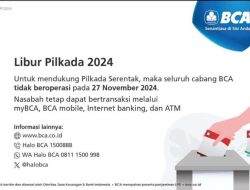 Jadwal Operasional BCA Selama Periode Libur Pilkada 2024