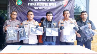 Polsek Cikarang Timur Bekuk Dua Pelaku Curanmor, Satu Penadah Dikejar