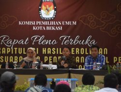 KPU Tetapkan Hasil Pilwalkot Bekasi, Tri Adhianto-Harris Bobihoe Peroleh Suara Sah Terbanyak