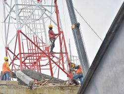 Pembangunan Tower Provider di Tambun yang Beton Penyangganya Ambruk Belum Terdaftar di Sistem Perizinan
