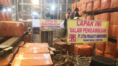 Pedagang Protes Tindakan Pengembang Pasar Induk Cibitung