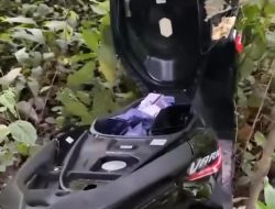 Warga Setu Bekasi Temukan Motor Honda Vario Plat Z Terparkir di Kebun