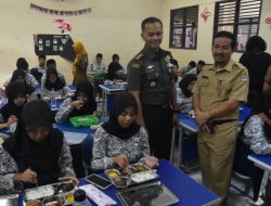 Dandim 0507/Bekasi Keliling Sekolah Pantau Program Makan Bergizi Gratis