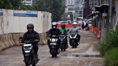 Jalan KH Noer Ali Amblas, Dishub Kota Bekasi Tutup Satu Lajur