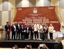 KPU Resmi Tetapkan Tri-Harris sebagai Wali Kota dan Wakil Wali Kota Bekasi Terpilih