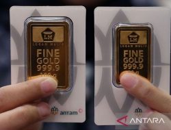 Harga Emas Antam Naik Tipis, Kini Dibanderol Rp1,705 Juta per Gram