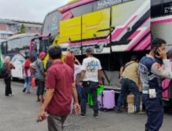 1.399 Penumpang Bus Mudik dari Terminal Bekasi di H-7