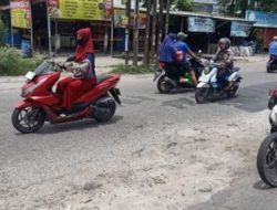 99 Lubang di Jalan Lingkar Utara Mengancam Pengendara