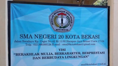 KCD Wilayah III Panggil Kepala SMAN 20 Bekasi Terkait Dugaan Permintaan Uang SKL